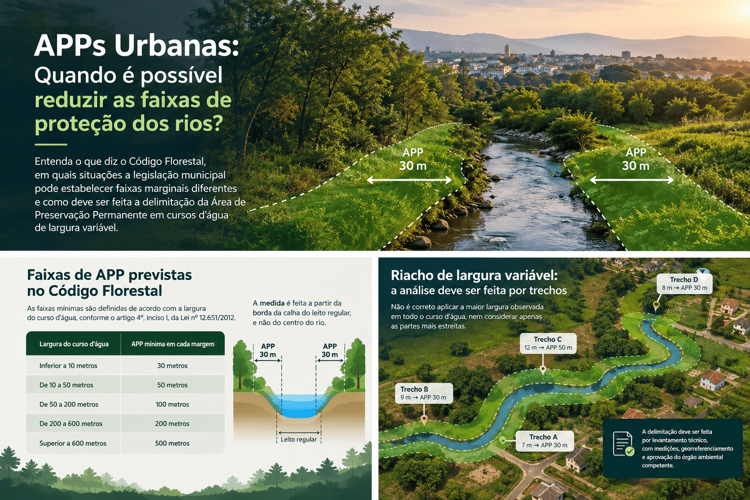 APPs Urbanas: Quando é Possível Reduzir as Faixas de Proteção dos Rios?